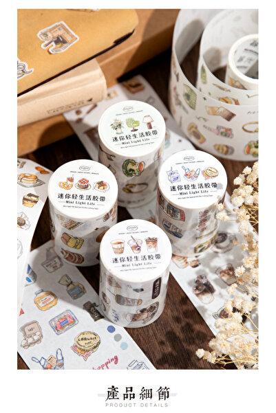 Choice ورق واشي أبيض، 4 لفات - 6 سم × 200 سم / ورق واشي صغير خفيف الوزن، مناس...