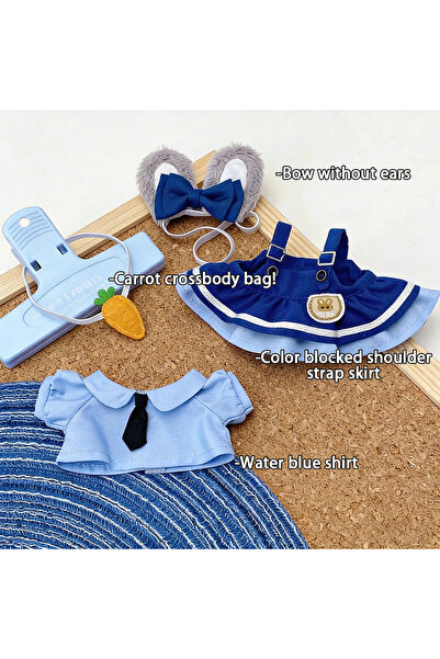 Choice لا توجد دمية A 15/17 سم دمية لابوبو جودي نيك ملابس ضابط شرطة زي أرنب ث...