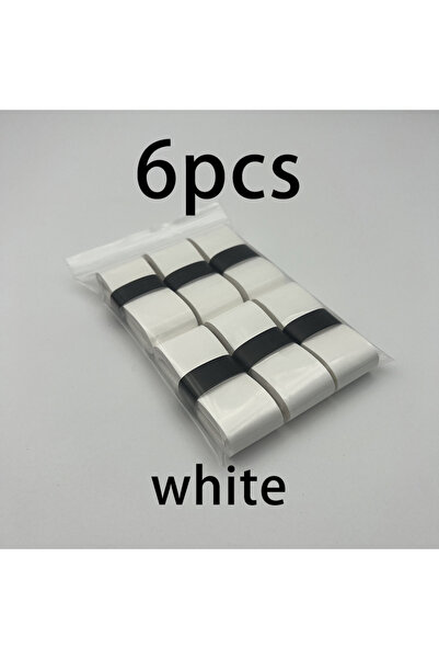 Choice White 6pcs 6/10-piece set of badminton grip anti slip straps, tennis r...