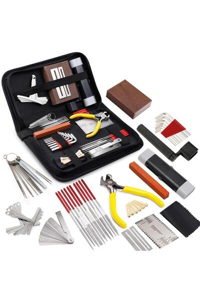 Choice1 مجموعة أدوات صيانة جيتار عالمية من Miwayer مكونة من 45 قطعة (25/45/72...