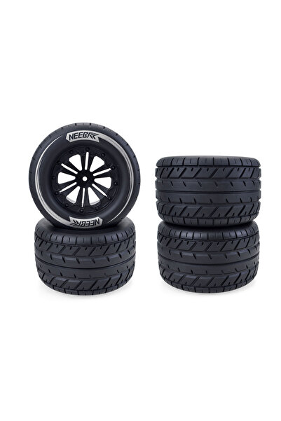 Choice 4 قطع من إطارات NEEBRC Monster مقاس 115 مم، سداسية الشكل مقاس 12 مم، م...