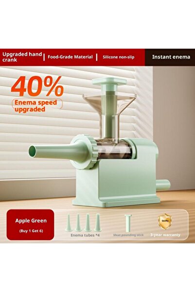 Choice آلة حشو سجق يدوية، لون أخضر فاتح، طقم واحد، مفرمة لحم، صانعة حشو، مع و...