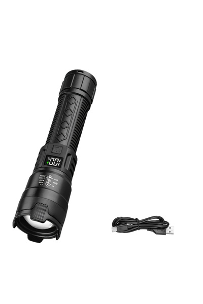 Choice مصباح يدوي LED عالي الطاقة من زووم، قطعة واحدة، مصباح تكتيكي فائق السط...