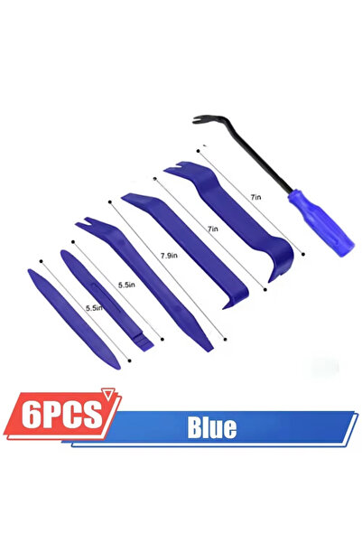 Choice 6PCS BLUE Auto Dismantle Tools Kit Plastic Kit Car Door Clip Panel Tri...