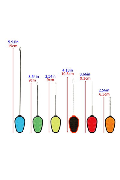 HIRISI BT600 Carp Fishing Bait Needle Set Sharp Tip Pop Up Boilie Rigs Splici...