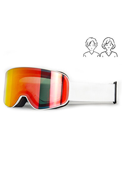 Choice نظارات تزلج XJ-CR-06-2H للرجال والنساء، مقاومة للرياح والغبار وعدسات ع...