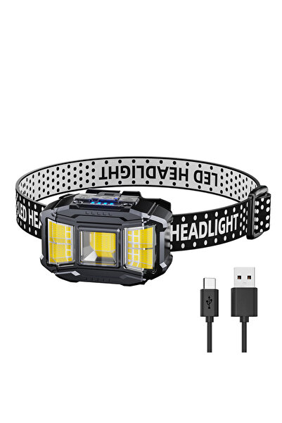 Choice WHITE COB LED Strong Light Headlight Motion Sensor Powerful Headlight ...