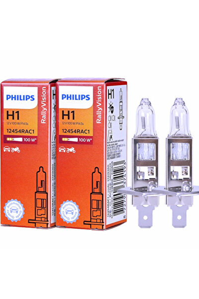 Choice مصباحان من نوع Philips H1، طراز Rally Vision H1، بقوة 100 واط و12 فولت...
