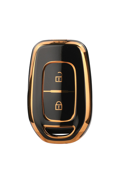 Choice black jingyuqin TPU Car Key Cover Case Fob for Renault Kwid Traffic Sy...