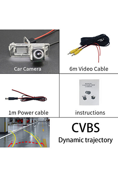 Choice 12 V Dynamic trajectory 170° CCD/AHD Night Vision Car Rear View Revers...