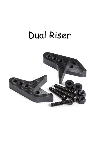 Choice1 Dual Riser Carbon Fibre Rear Link Riser for Axial 1/10 Capra Portal A...