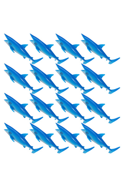 Choice 16 قطعة من أسماك القرش المصنوعة من مادة PVC، قابلة لإعادة الاستخدام، م...