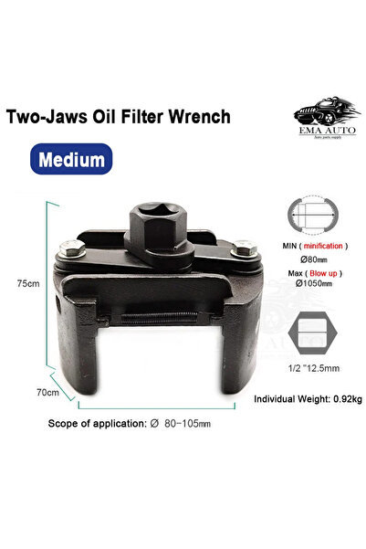 Choice Medium 60-105mm Adjustable Steel Spanner For Car Oil Filter Wrench Fue...