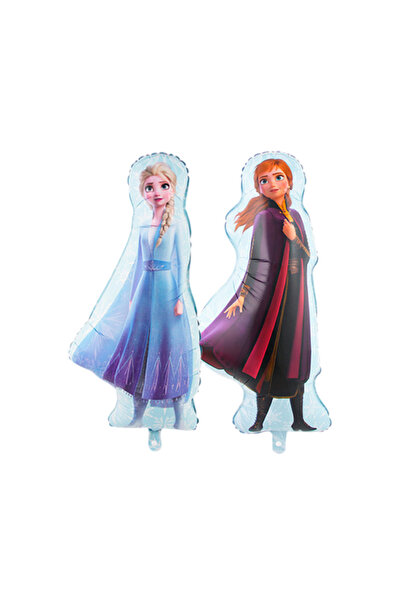 Choice بالونان إضافيان، بالونان من رقائق معدنية بتصميم أميرات ديزني إلسا وآنا...