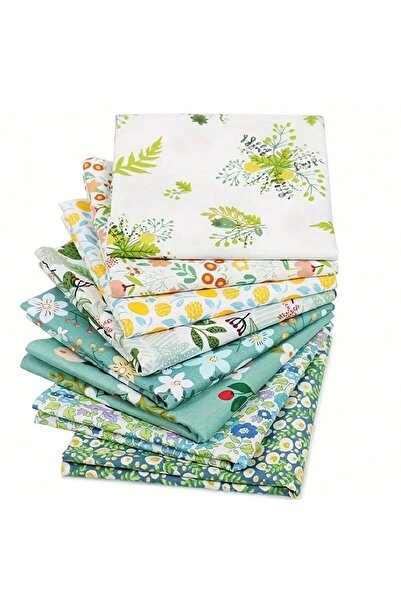 Choice 8 قطع من قماش قطني مربع الشكل، مقاس 40-50 سم، مناسب للأعمال اليدوية وا...