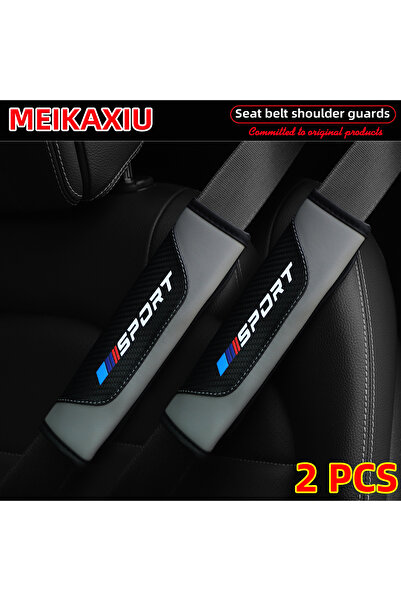 Choice Gray 2pcs 2pcs Carbon fiber Safety Seatbelt Shoulder Strap Covers For ...