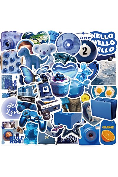 Choice 50PCS 50PCS Dark Blue INS Style Waterproof Graffiti Stickers For Bicyc...