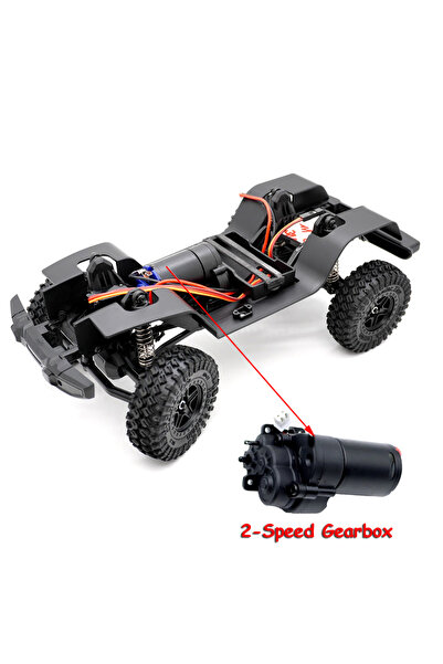 Choice هيكل مزود بناقل حركة YSIDO ثنائي السرعات، قاعدة عجلات 155 مم (6.10 بوص...