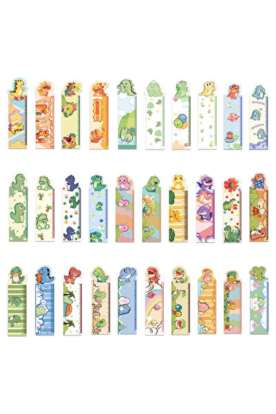 Choice 30 قطعة من فواصل الكتب على شكل ديناصورات كرتونية لطيفة، لتزيين كتب الط...