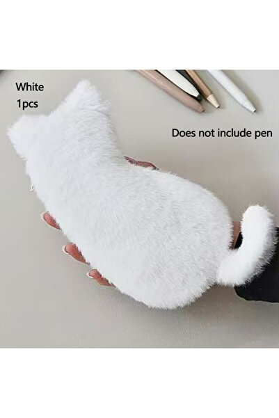 Choice White 1pcs 1Pcs Cat Silhouette Pencil Case Soft Touch Cute Lightweight...