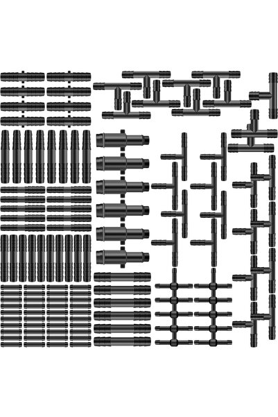 Choice مجموعة متنوعة من 128 قطعة من موصلات الفراغ المصنوعة من النايلون الأسود...
