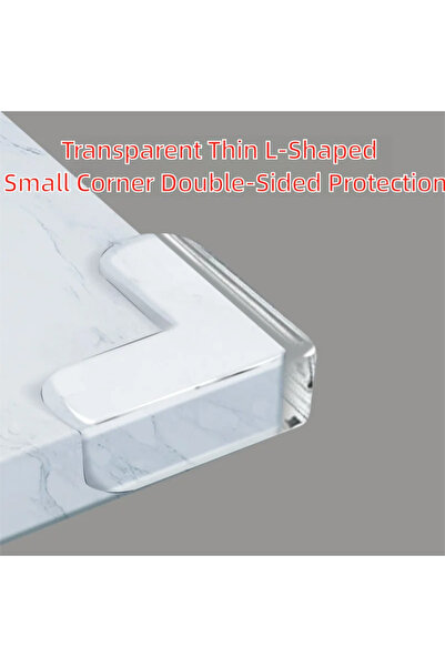 Choice L-shaped-4PCS Transparent table corner protective pad, anti-collision ...
