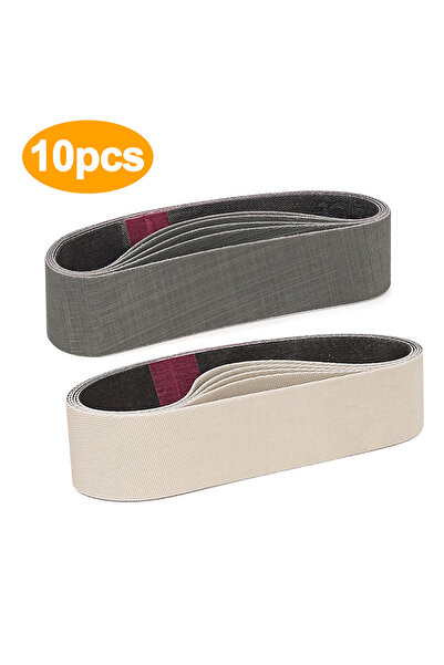 Choice ١٠ قطع من أحزمة الصنفرة المختلطة (٥/١٠ قطع) مقاس ٣٠×٣٣٠ مم، حبيبات ٢٥٠...