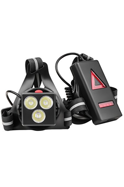 Choice مصباح PB-07 متعدد المصابيح LED أحمر قابل لإعادة الشحن عبر منفذ USB، يُ...