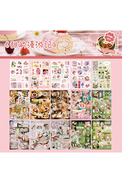 Choice S10130-2 30 قطعة/كيس كتاب ملصقات ياباني عتيق مقصوصة بنمط إنستغرام - مو...