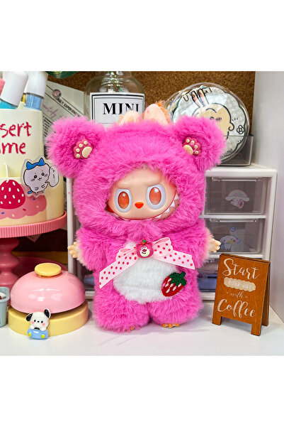 Choice طقم ملابس دمية قطيفة باللون الأحمر الوردي، مقاس 15-17 سم، مناسب لدمى ل...