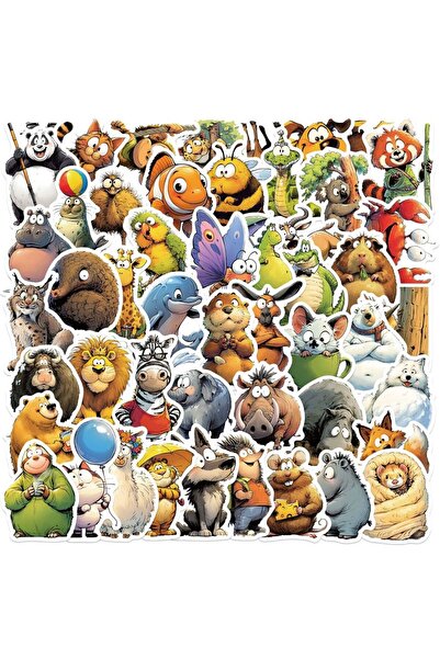Choice1 50 قطعة، 10/30/50 قطعة، ملصقات جرافيتي كرتونية مضحكة على شكل حيوانات ...