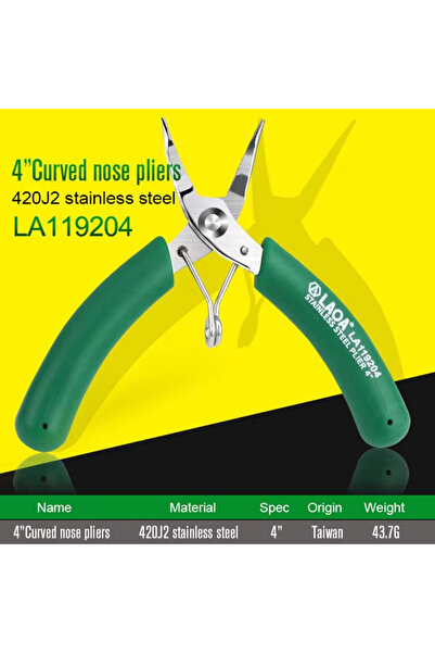 Choice LA119204 LAOA Mini Side Cutter 3.5 Inch Stainless Long Nose Nippers Sm...