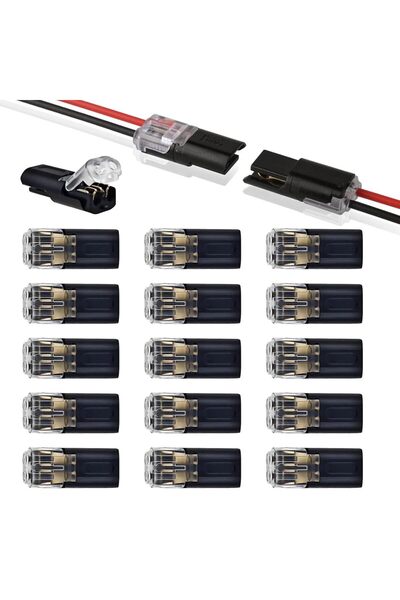 Choice1 2P 25pcs 10/25/50PCS Double-Wire Plug-in Connector Pluggable 2 Pin 2 ...