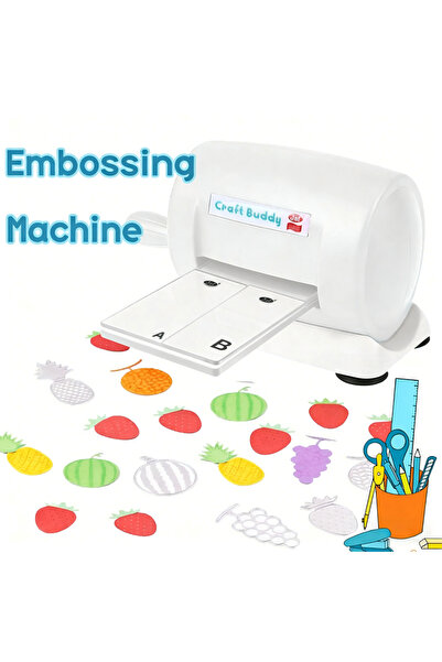 Choice ماكينة قص وتشكيل يدوية بيضاء اللون لصنع البطاقات، وسجلات القصاصات، وأل...