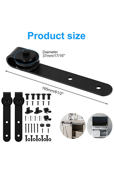 Choice طقم واحد من أدوات باب الحظيرة، مسار انزلاقي متين وعالي التحمل لباب الح...