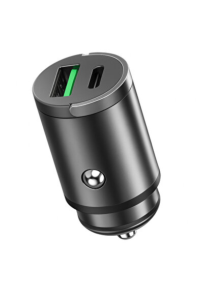 Bervolo ® 100W Car Charger, Fast Charging, 1 x USB & 1 x USB-C, Compatible wi...