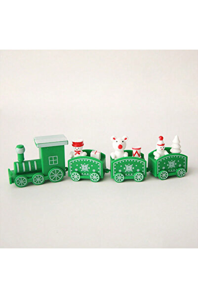 choice2 قطعة واحدة من زينة كعكة عيد الميلاد - قطار صغير بلاستيكي - هدية عيد م...