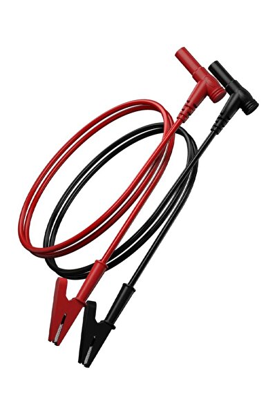 Choice 70065--2PC كابل اختبار بمشبك تمساح إلى قابس موزة، 19 أمبير، 100 سم، مو...