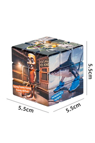Choice لعبة مكعب شانهايجينغ السحري بتقنية الذكاء الاصطناعي (قطعة واحدة) لتخفي...
