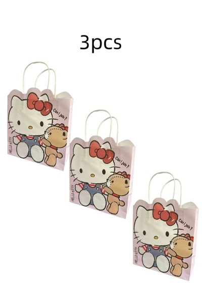 Choice1 3pcs hellokitty 1/3pcs Hello Kitty Cute Cartoon Birthday Gift Handbag...
