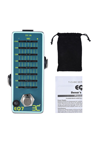 Choice light green ENO EX EQ7 Guitar Equalizer Effect Pedal 7-Band EQ Full Me...
