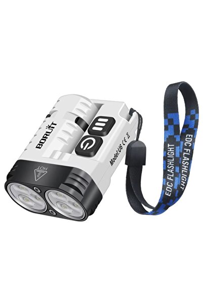 Choice U6 BORUiT U6 SST20 LED 1600LM EDC Flashlight Keychain Work Light Type-...