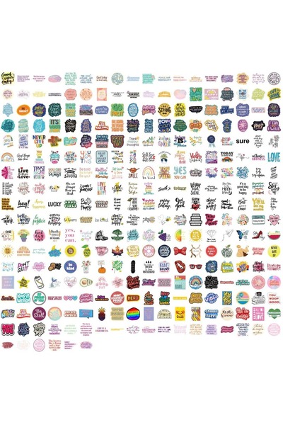 Choice 312 قطعة من ملصقات التأكيدات الإيجابية، ملصقات للأمتعة والحقائب والدرا...