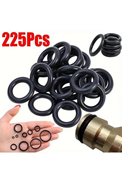 Choice مجموعة متنوعة من حلقات O-Ring مكونة من 225 قطعة - مقاومة للزيت والماء،...