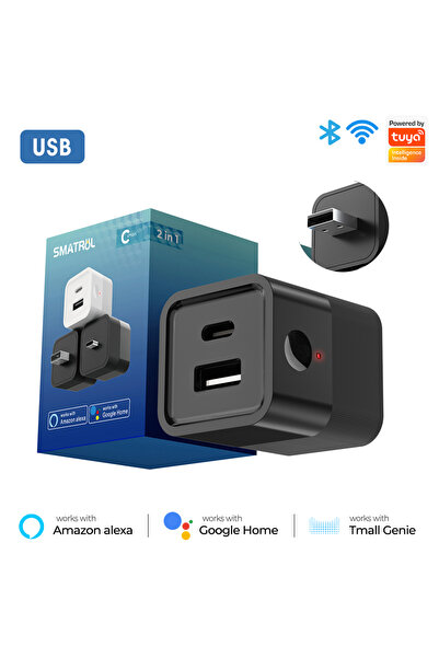 Choice محول طاقة لاسلكي ذكي عالمي MG-SPQ100-B-USB-WIFI MG-SPQ SMATRUL Tuya مز...