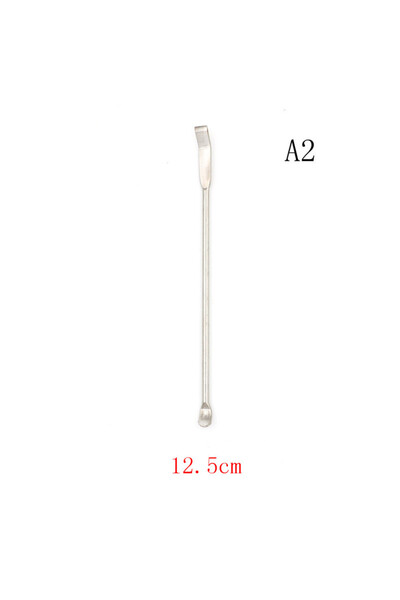 Choice 12.5cm 1pcs Stainless Steel Lab Micro Spatula Medicine Spoon Scoop Sho...