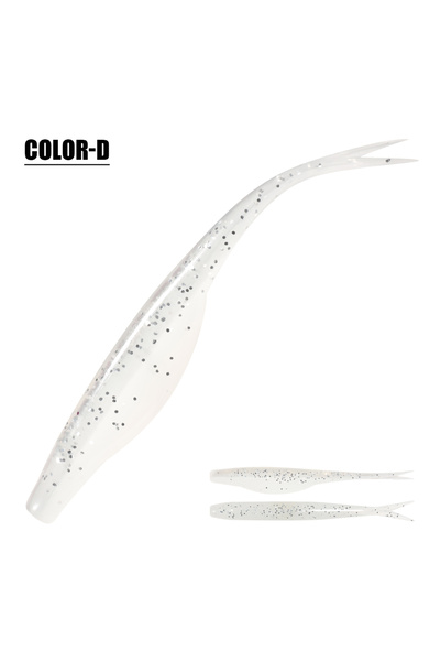 Choice طعم صيد ناعم عائم من مادة TPR من نوع Color-D Spinpoler ذو ذيل منقسم، ب...