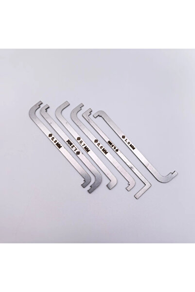 Choice طقم أدوات احترافية للأقفال من الفضة مكون من 6 قطع - مفتاح شد مزدوج الر...