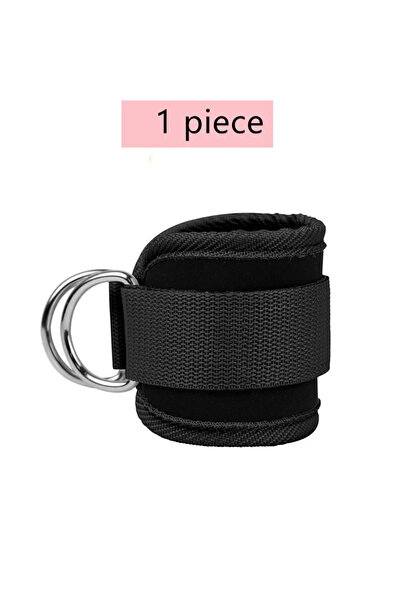 Choice Black 1piece Cable Ankle Straps Double D-Ring Ankle Cuffs For Gym Work...