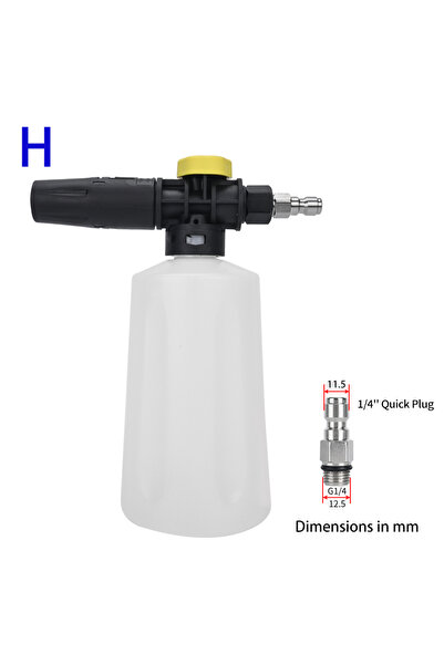 Choice4 1-4 Quick Connector Pressure Washer 750ML Snow Foam Generator Lance F...